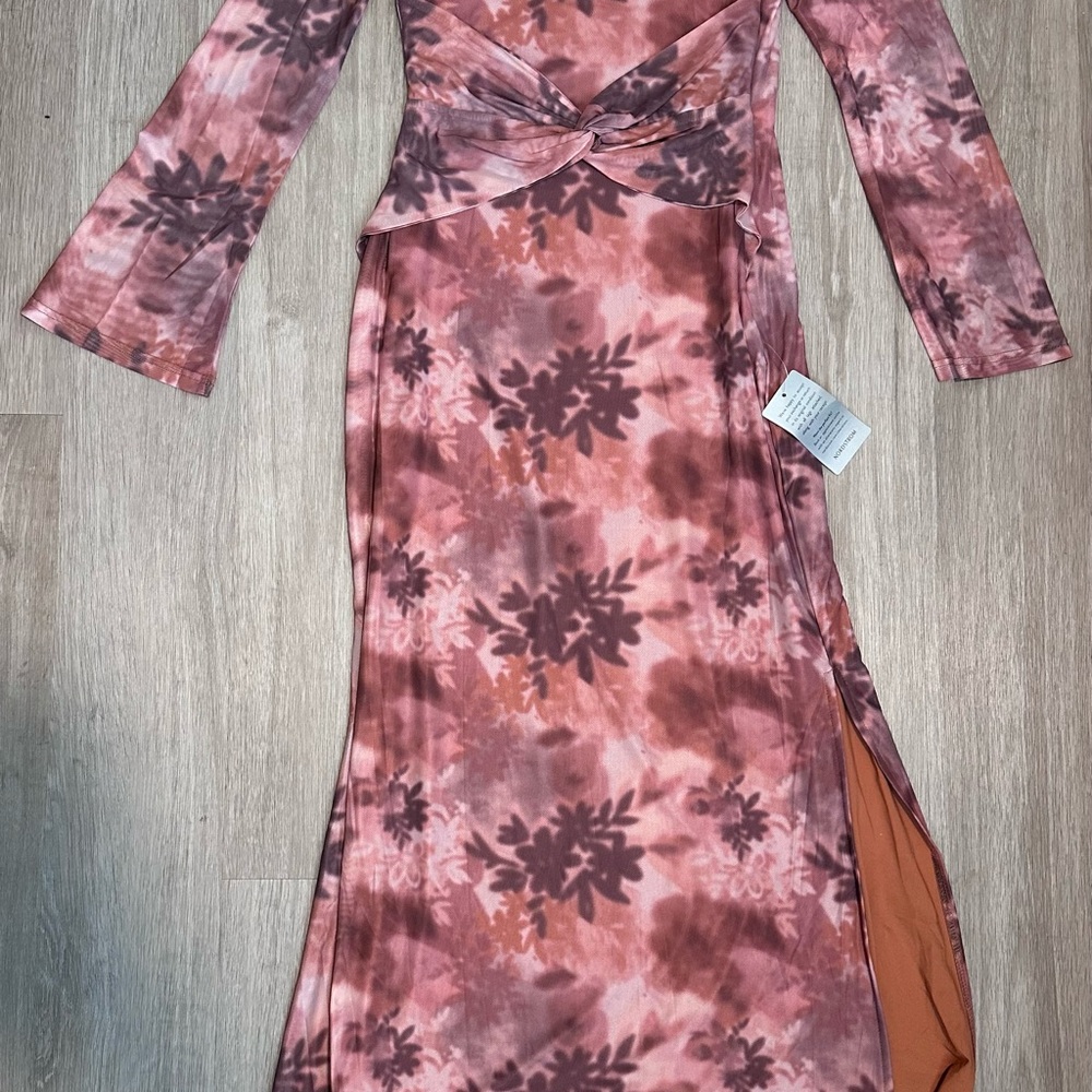 Petal & Pup Pink Floral Long Sleeve Dress